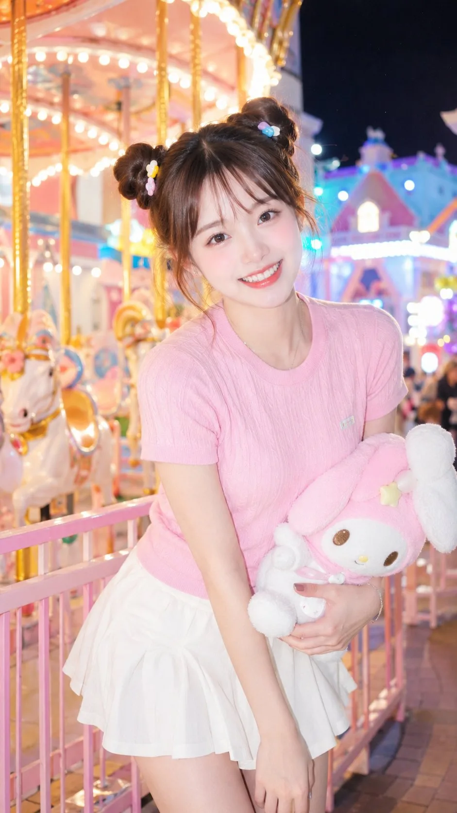 สาวน้อยผมบันคู่สไตล์กล้อง CCD แสงละมุน ดึงดูดความสุข 2