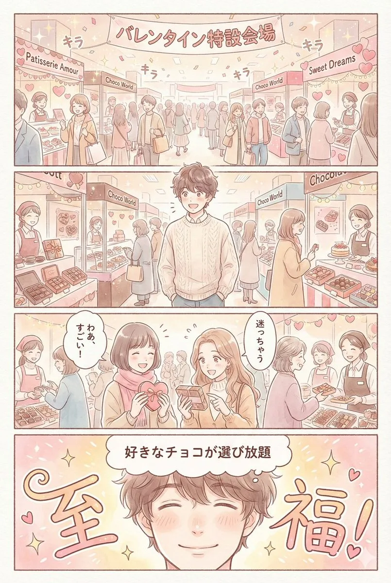 ตลาดช็อกโกแลตวาเลนไทน์ระยิบระยับ 1