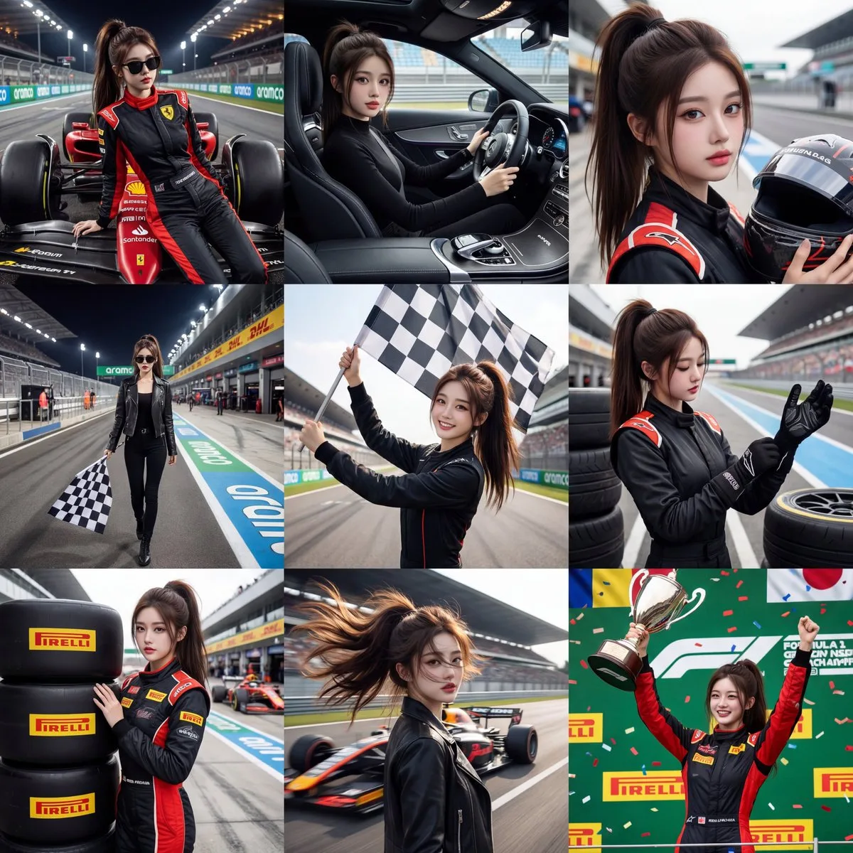 ควีนนักแข่งสุดซิ่ง: คอลลาจ 9 ช่อง 1