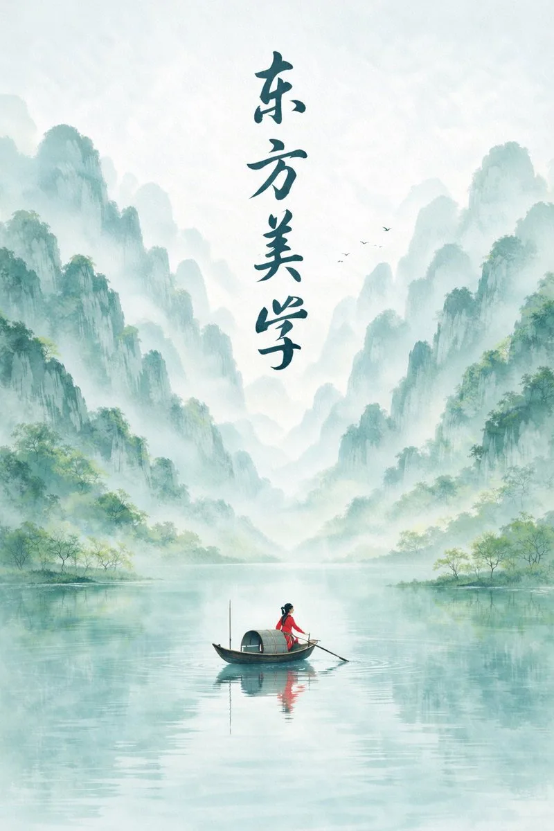 โปสเตอร์ภูเขาหมึกเซนฤดูใบไม้ผลิ 1