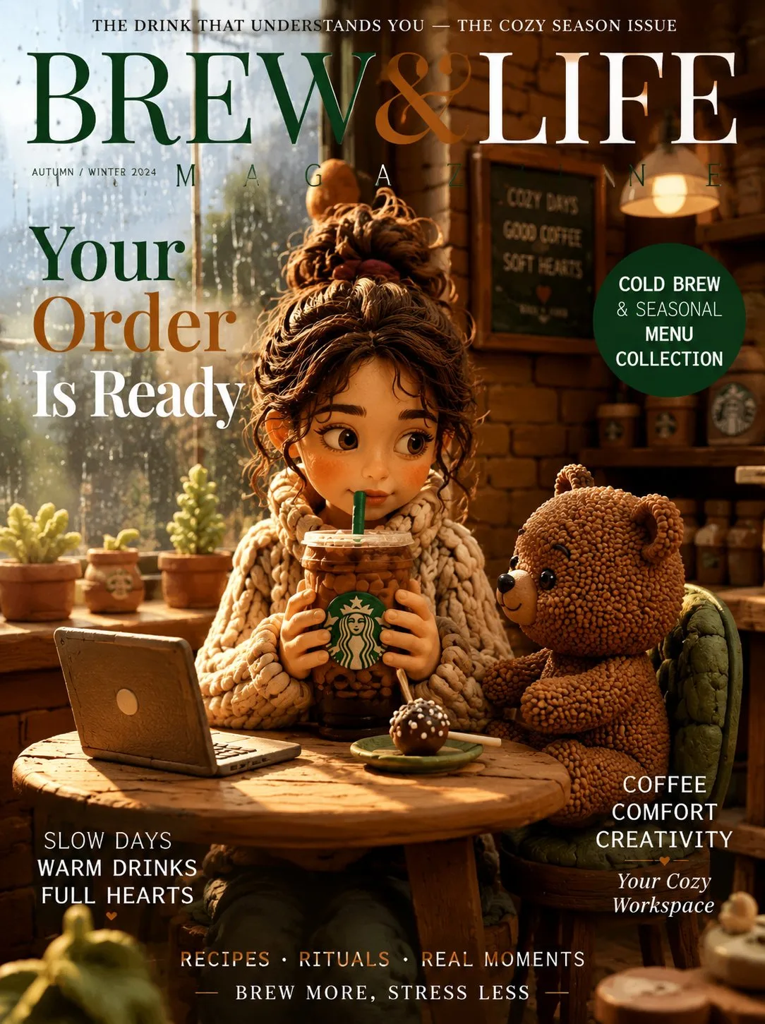 สตาร์บัคส์: สัมผัสอบอุ่นในคาเฟ่ดินปั้นยามฤดูใบไม้ร่วง 1