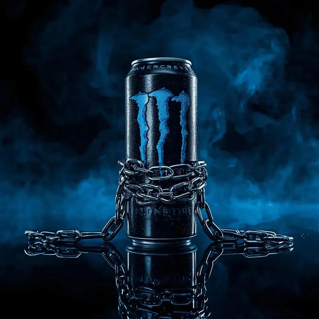 พลังที่ถูกตรึง: กระป๋อง Monster ถูกล่ามโซ่บนผิวกระจกดำ 1