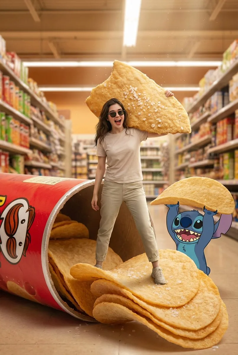 ผจญภัยสุดพิสดารของสติทช์กับชายบนมันฝรั่งทอด Pringles ยักษ์ 1
