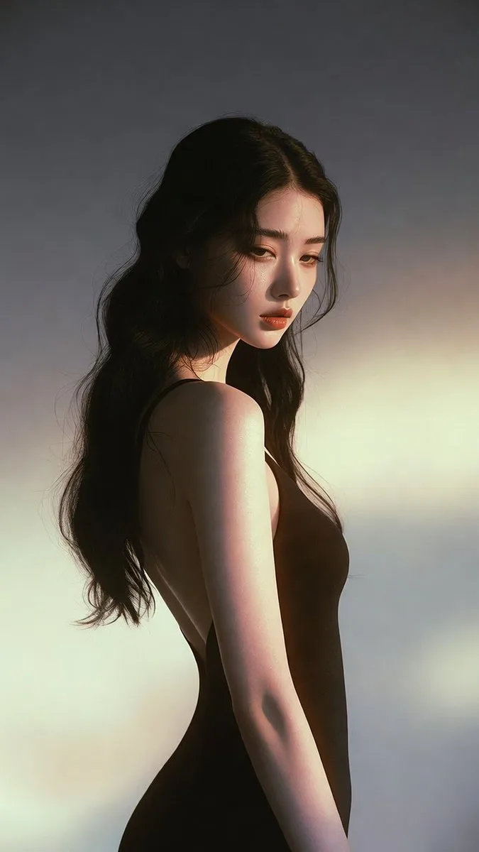 สาวเอเชียสุดเย้ายวน แสงเรโทร 1