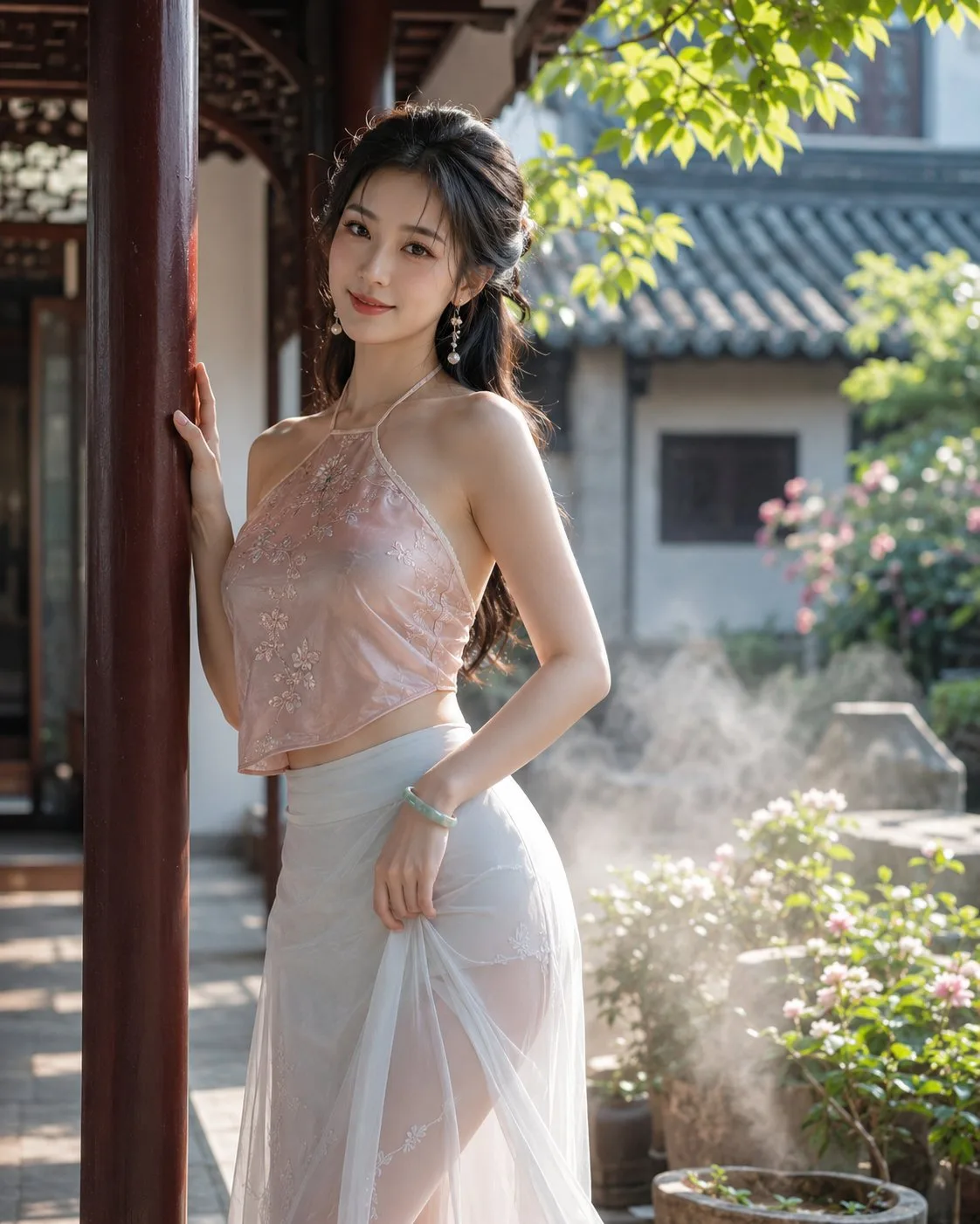 สาวหมวยชุดจีนโบราณ สไตล์ New Chinese 1
