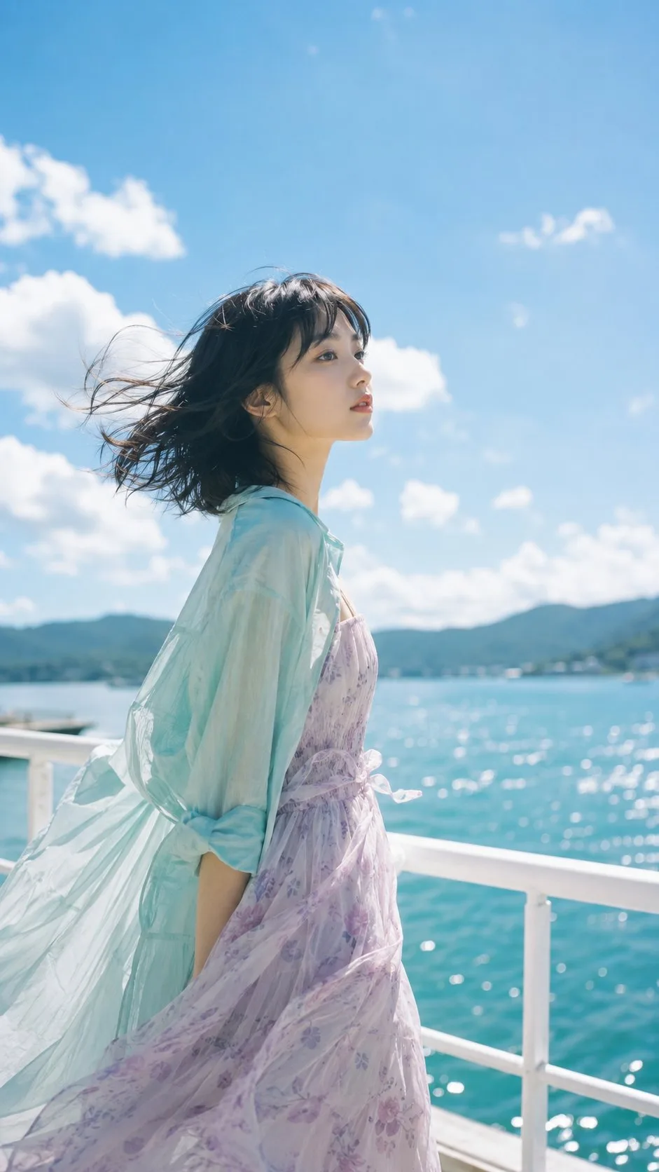 สาวเอเชียฤดูร้อน โทนสีโดปามีน จัดจ้าน 1