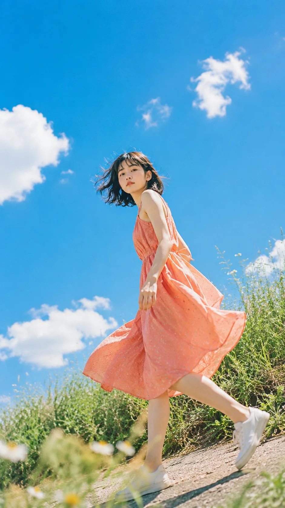 สาวเอเชียฤดูร้อน โทนสีโดปามีน จัดจ้าน 2