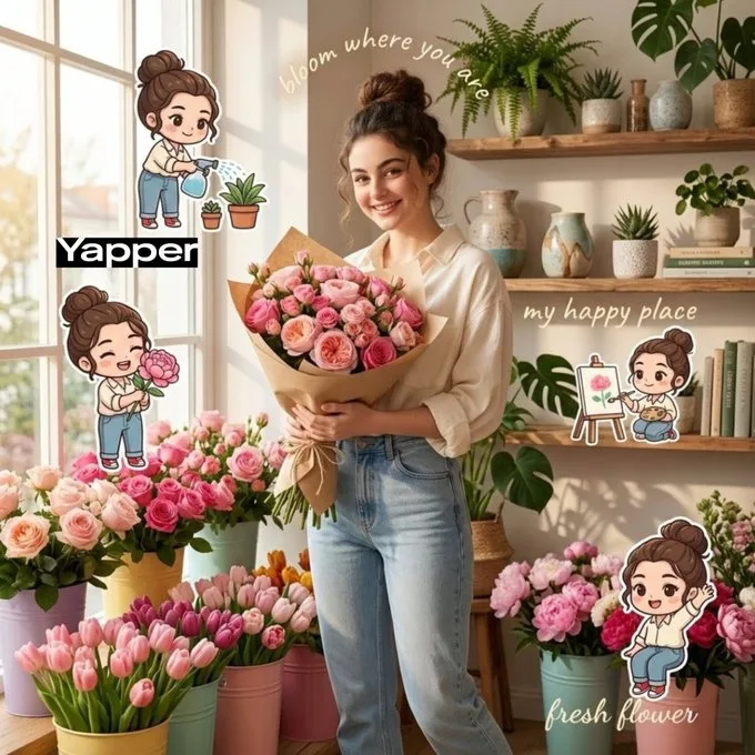 ร้านดอกไม้อบอุ่น & สาวน้อย Q-เวอร์ชั่นสดใส 1