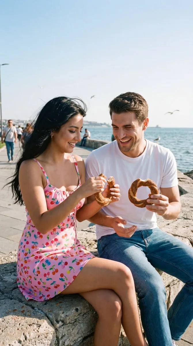 คู่รักใต้แสงอาทิตย์แห่งโมดาในชุดเชอร์รี่ 1