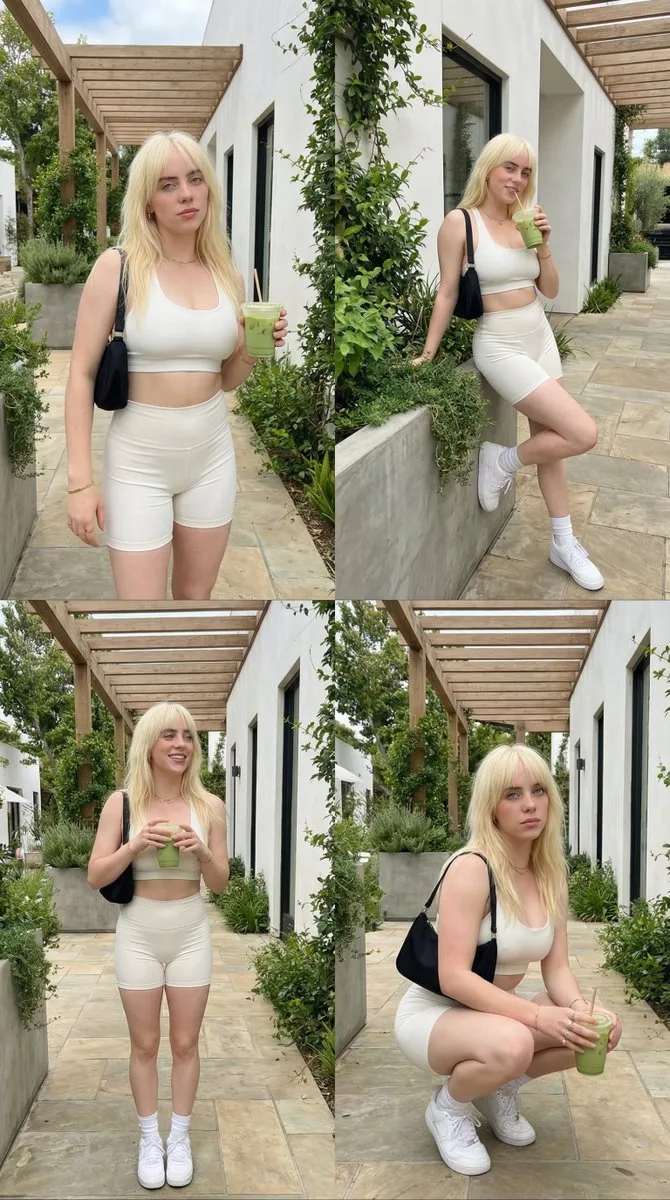 สาวชุดขาวริมคาเฟ่ สดใสในวันฤดูร้อน 1