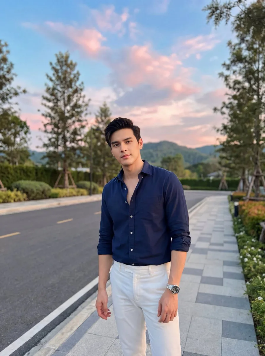 นายแบบมาดเท่ริมถนนยามเย็น 1