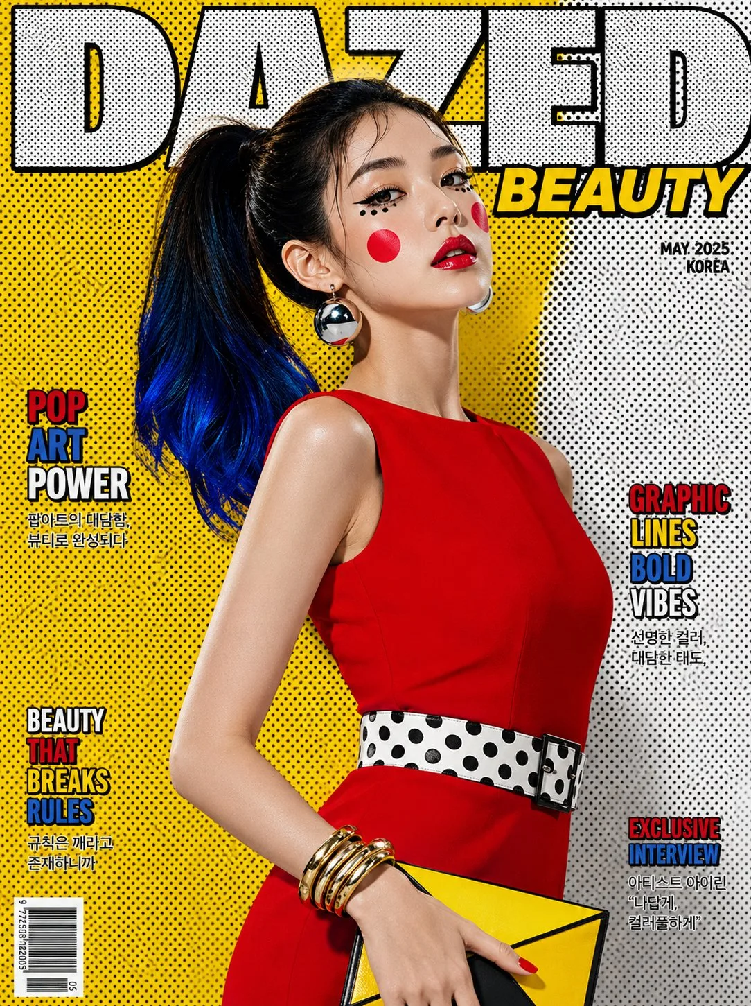 ปกนิตยสารความงามป๊อปอาร์ตเหนือจริง สไตล์ Roy Lichtenstein 1