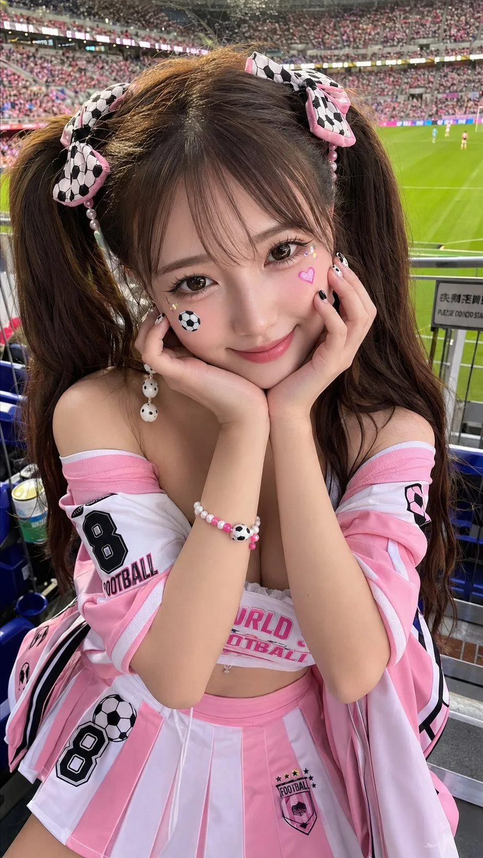 ลูกฟุตบอลโลกสาวสวยเซ็กซี่: ภาพบุคคล HD สไตล์โซเชียล 1