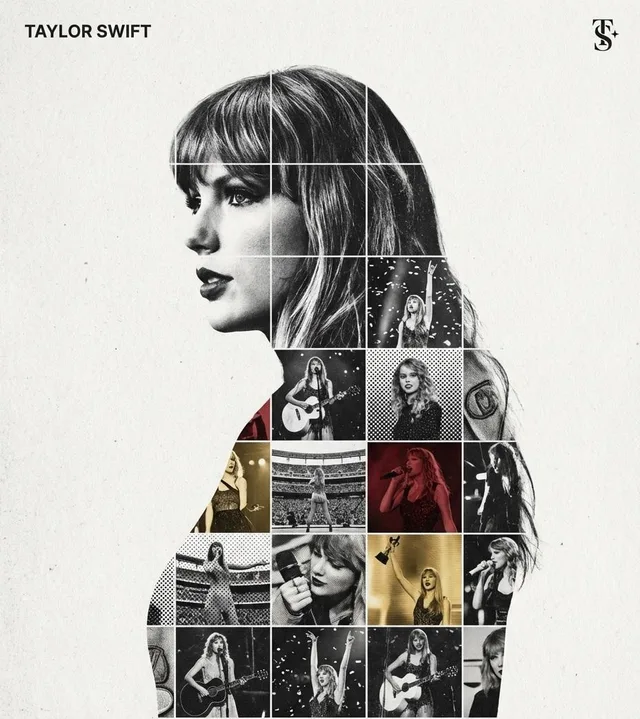 โปสเตอร์รูปเงาตัดแปะโมเสกผสานพื้นผิว tributes
