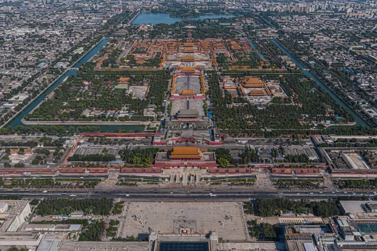 ภาพถ่ายทางอากาศ พระราชวังต้องห้าม-จัตุรัสเทียนอันเหมิน 1