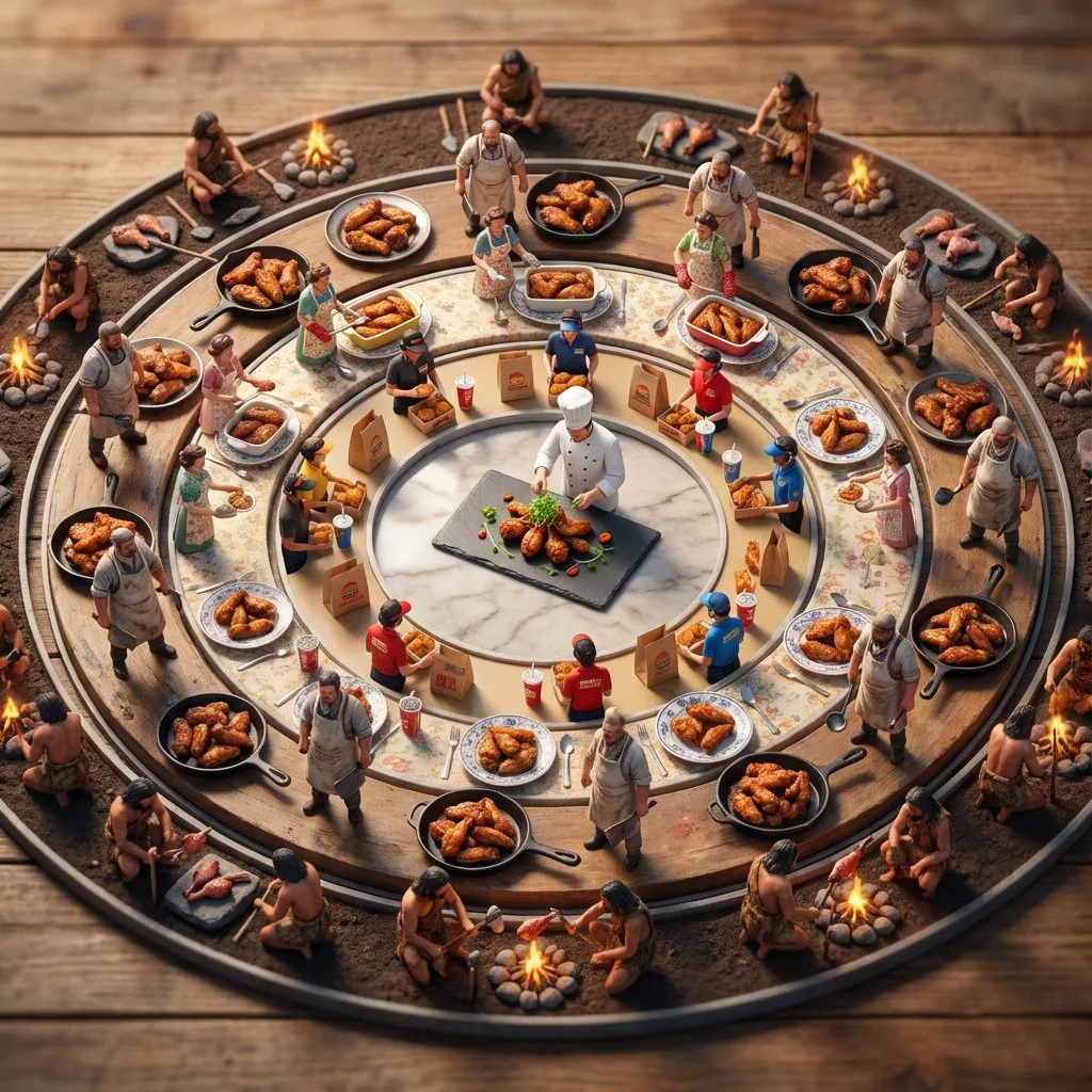 ไก่ทอดรสเด็ด: มหากาพย์ประวัติศาสตร์อาหารในรูปแบบไดโอรามา 1
