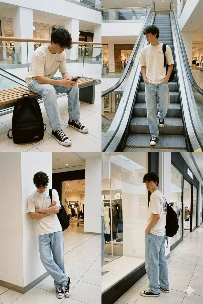 Z-Gen เหนื่อยล้าข้างบันไดเลื่อนห้าง: ภาพสมาร์ทโฟน 1