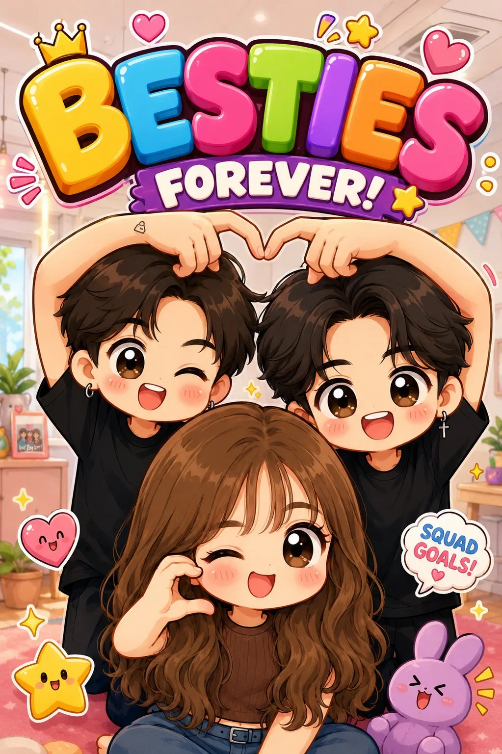 ตัวละครจิบิการ์ตูนเด็กเล็ก สัดส่วน 3 หัว 1