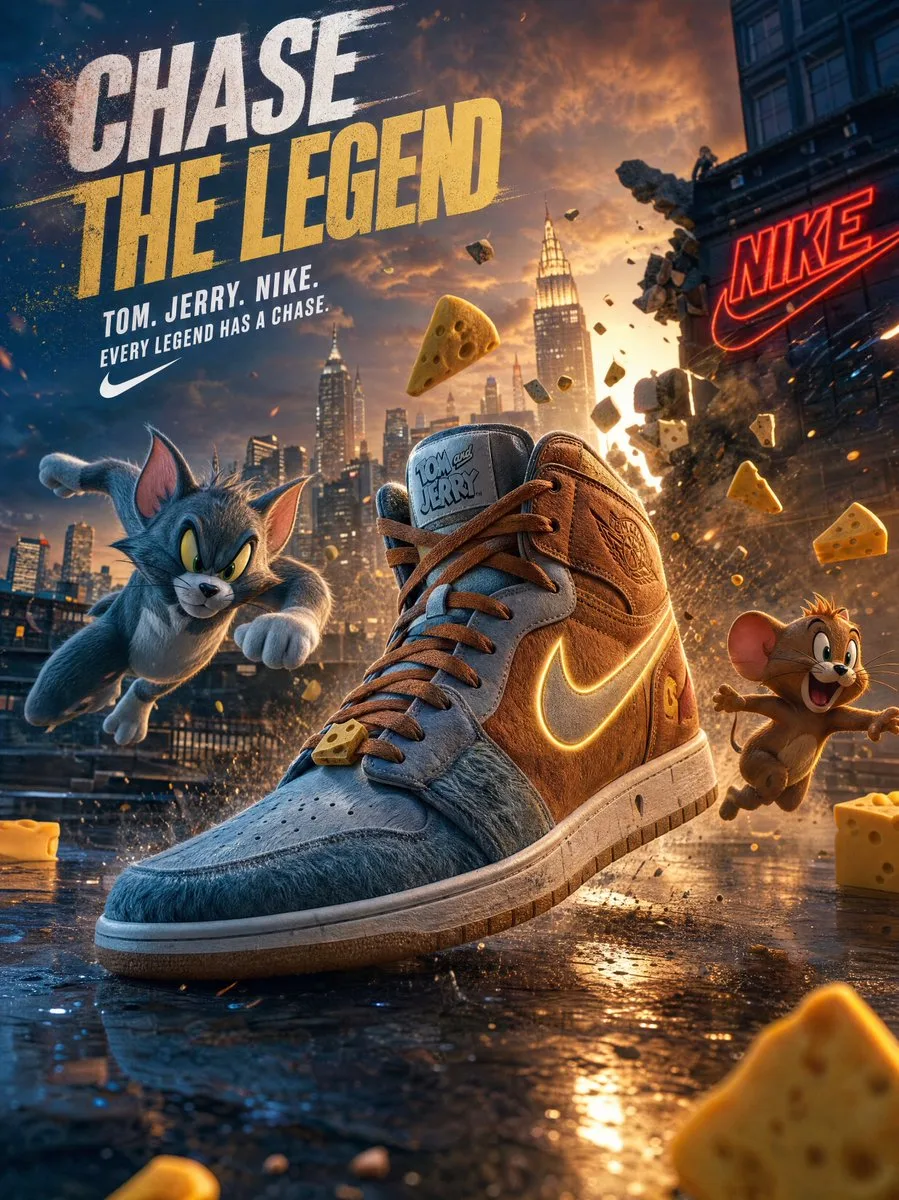 โปสเตอร์ Nike x Tom & Jerry: ไล่จับตำนาน 1