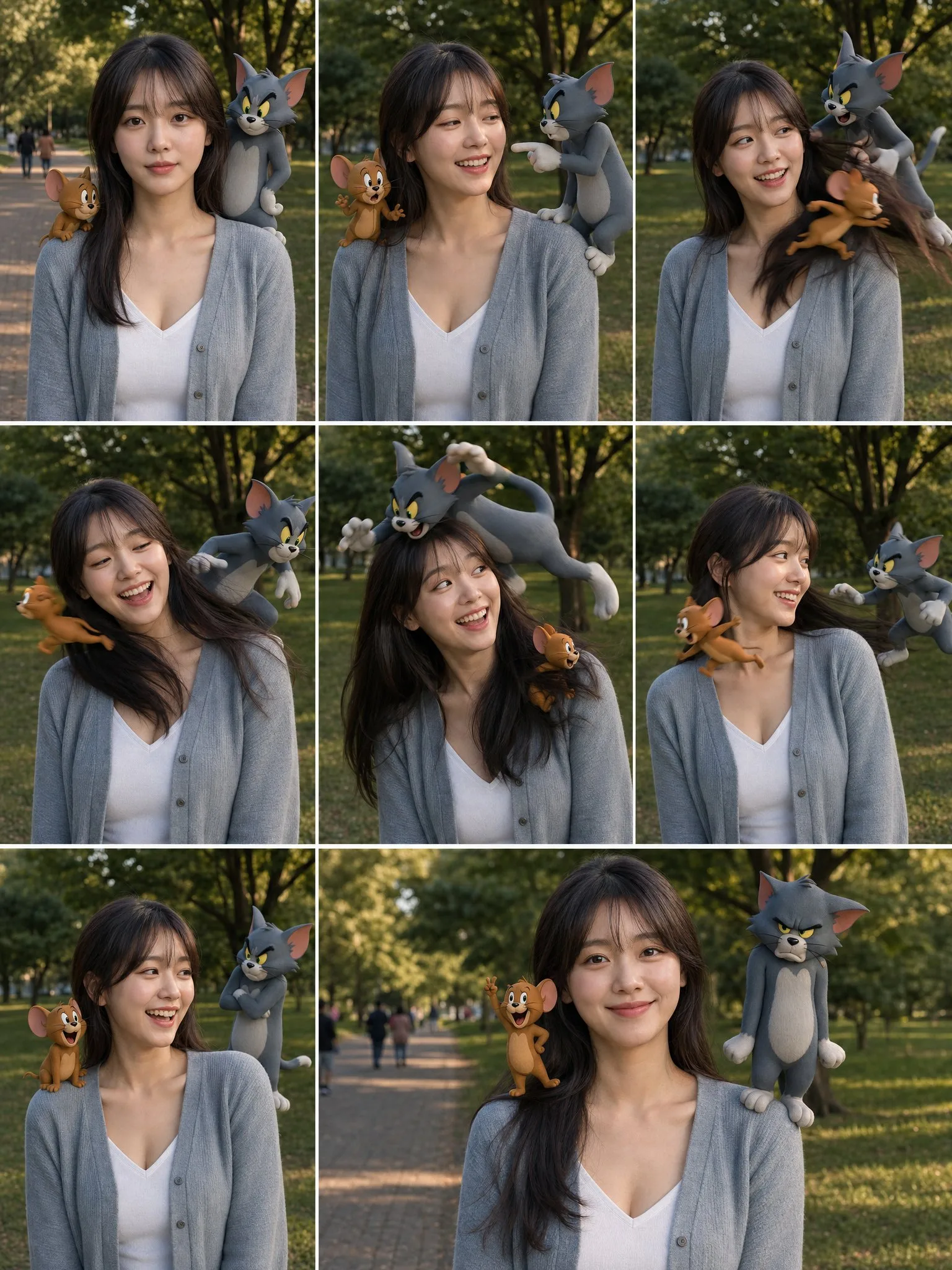 ทอมกับเจอร์รี่บนไหล่: ฉากการไล่ล่าแบบสมจริง 1
