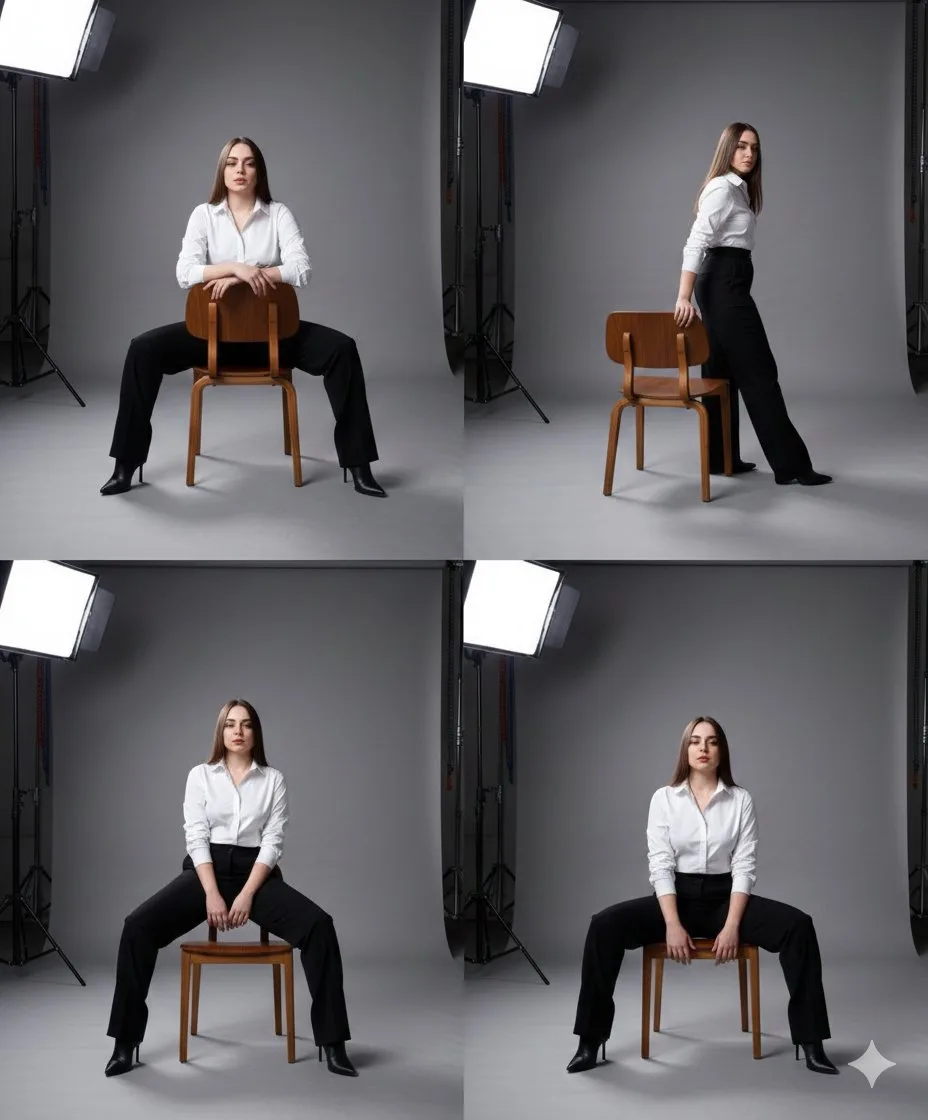 ภาพแฟชั่น 4 ช่อง สไตล์นิตยสารชั้นนำ 1