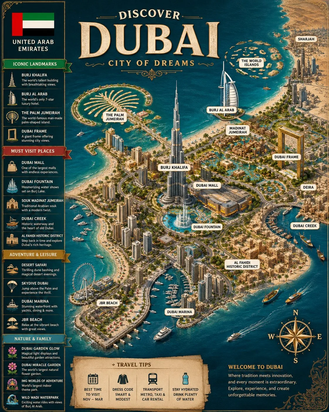 โปสเตอร์แผนที่ท่องเที่ยว 3D มุมมองไอโซเมตริกสุดหรู 2