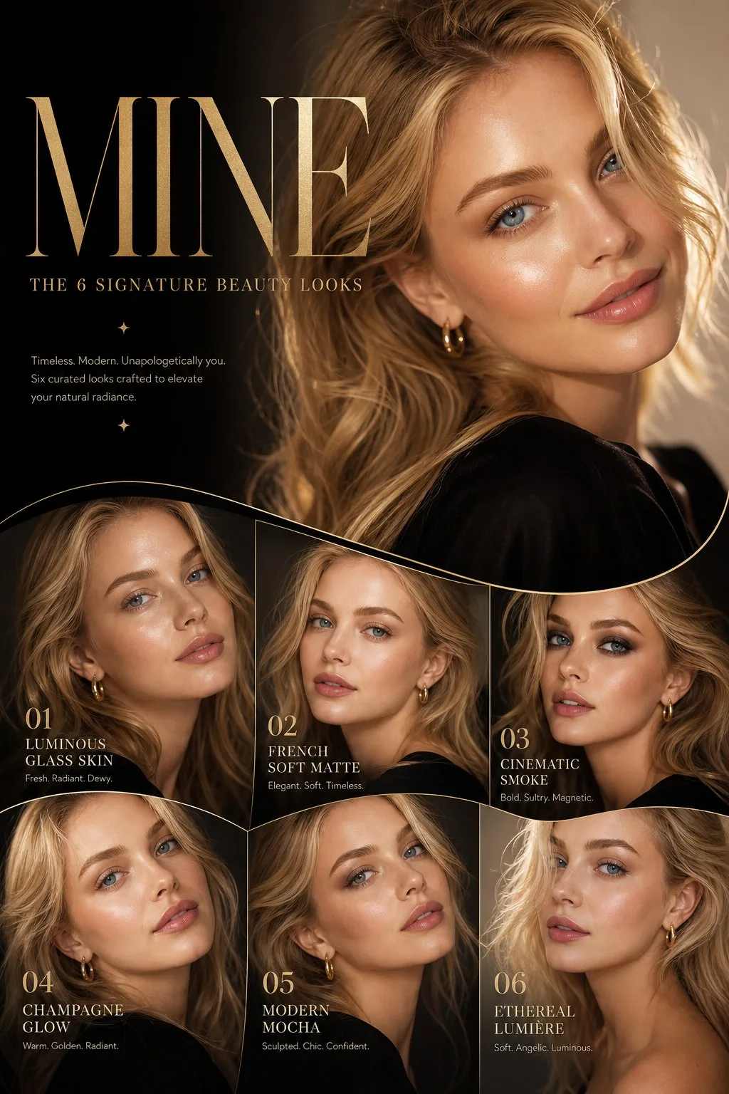 โปสเตอร์บิวตี้สำหรับแคมเปญหรูหราสไตล์ภาพยนตร์ 2