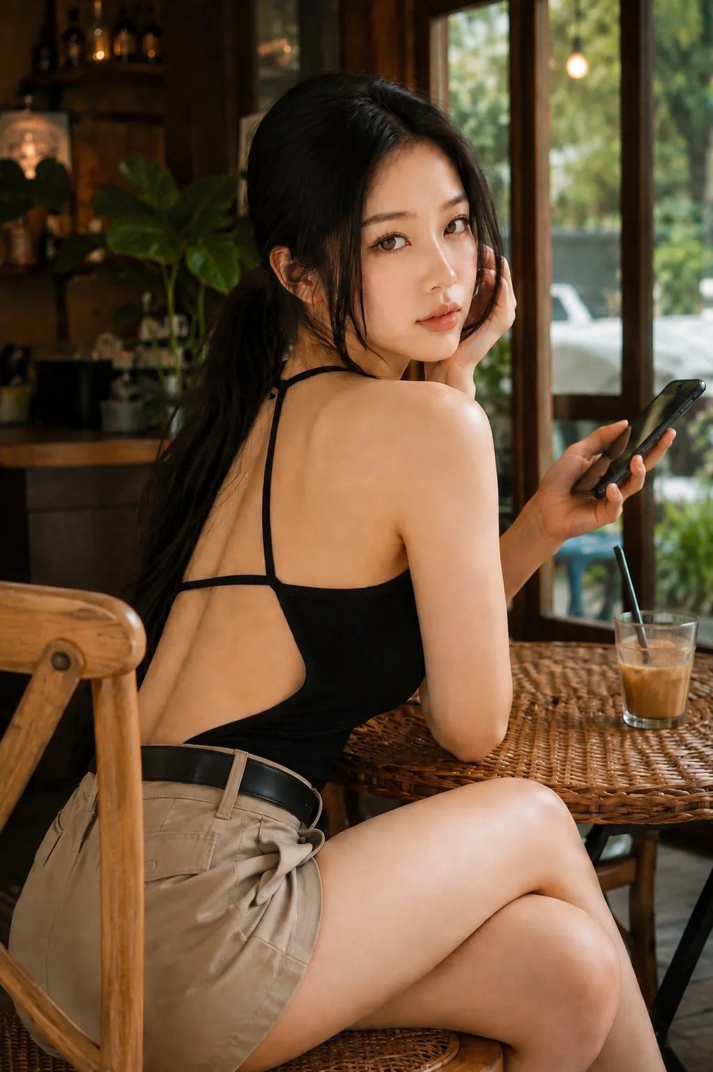 ภาพบุคคลหรูหรา สไตล์แฟชั่นสมจริงระดับสูง 1