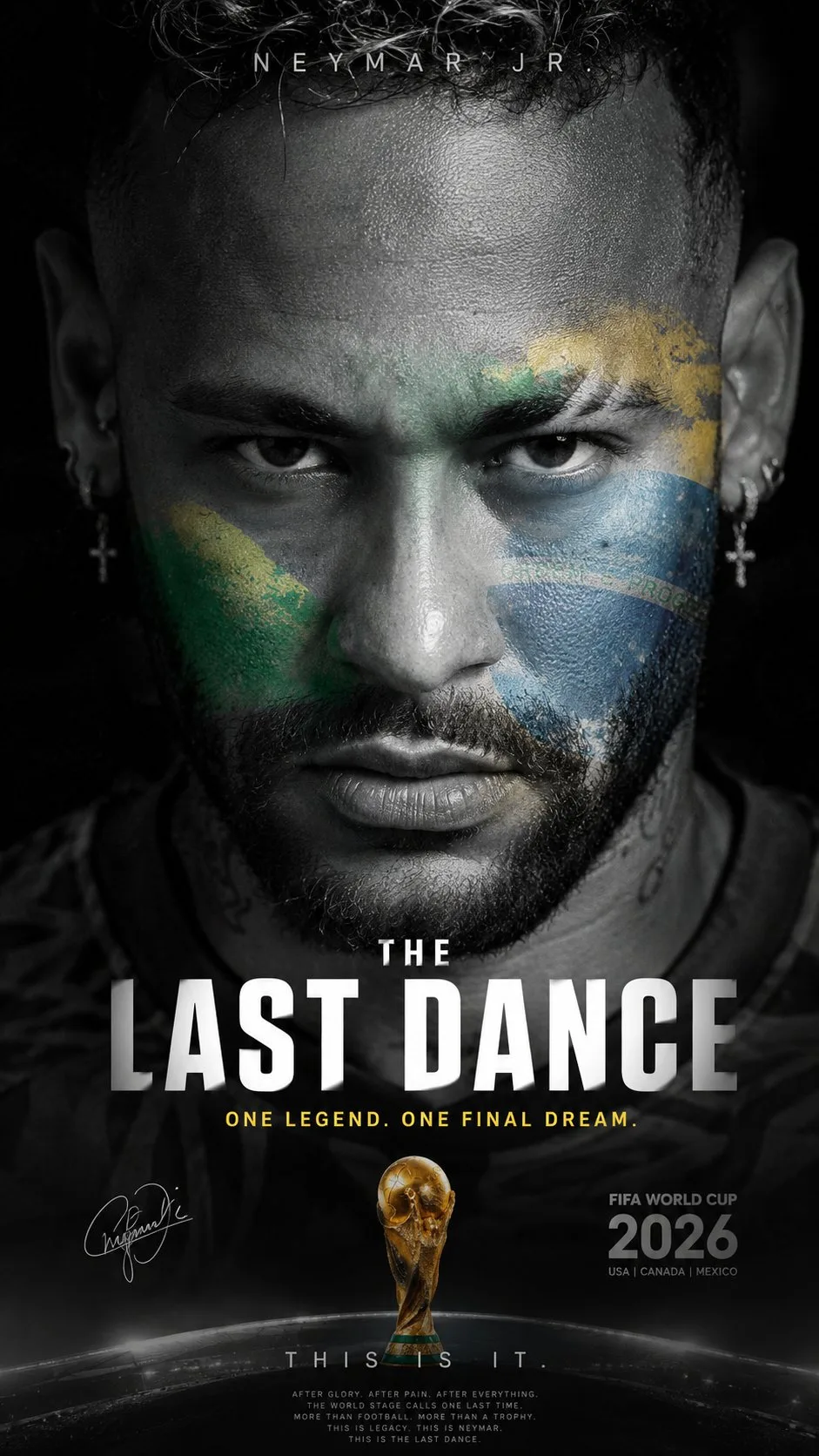 โปสเตอร์กีฬาขาวดำสไตล์ภาพยนตร์: นักเตะดุดัน 2