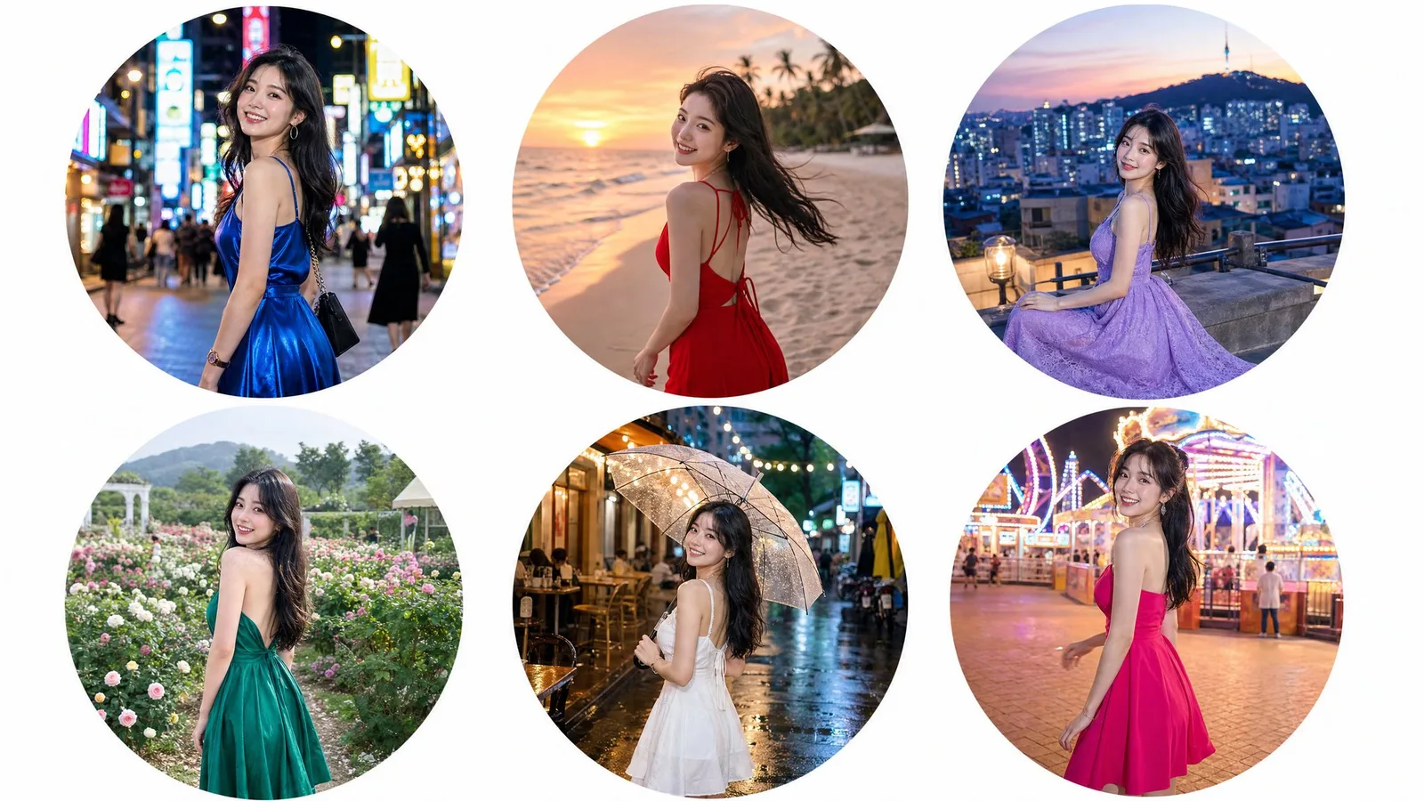 ภาพบุคคลโทนภาพยนตร์ในวงกลม: หลากหลายสไตล์ 1