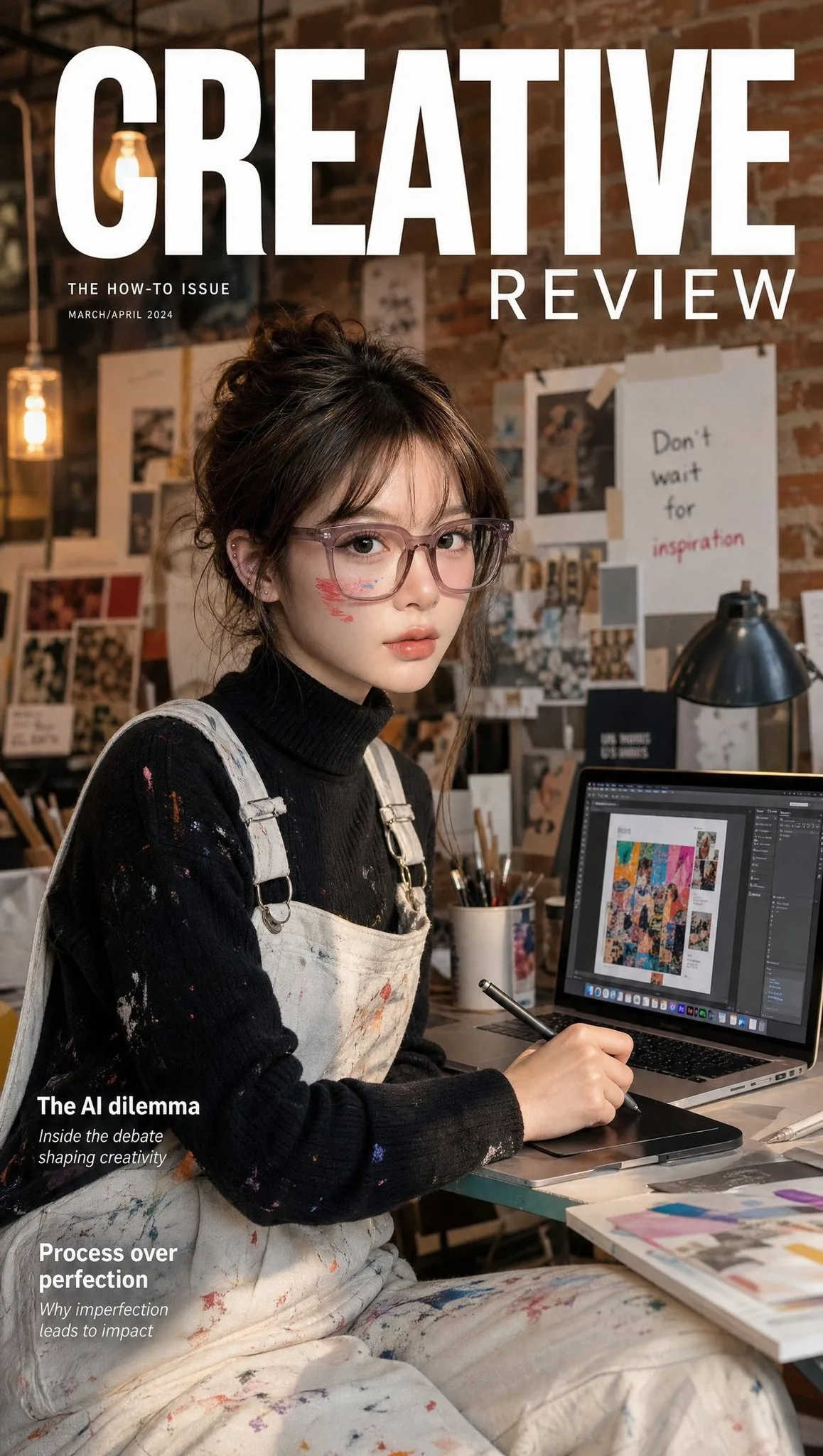 ปกนิตยสารศิลปะ: ศิลปินหญิงชาวเกาหลีกับ MacBook Pro 1