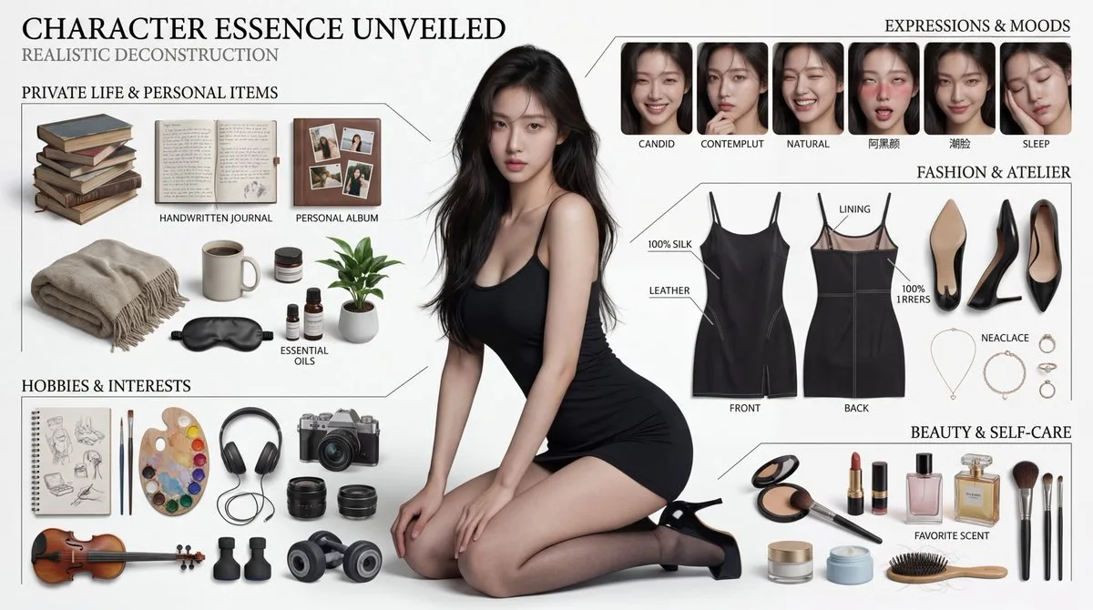 โปสเตอร์ภาพบุคคลแยกส่วนสมจริงขั้นสุด 1