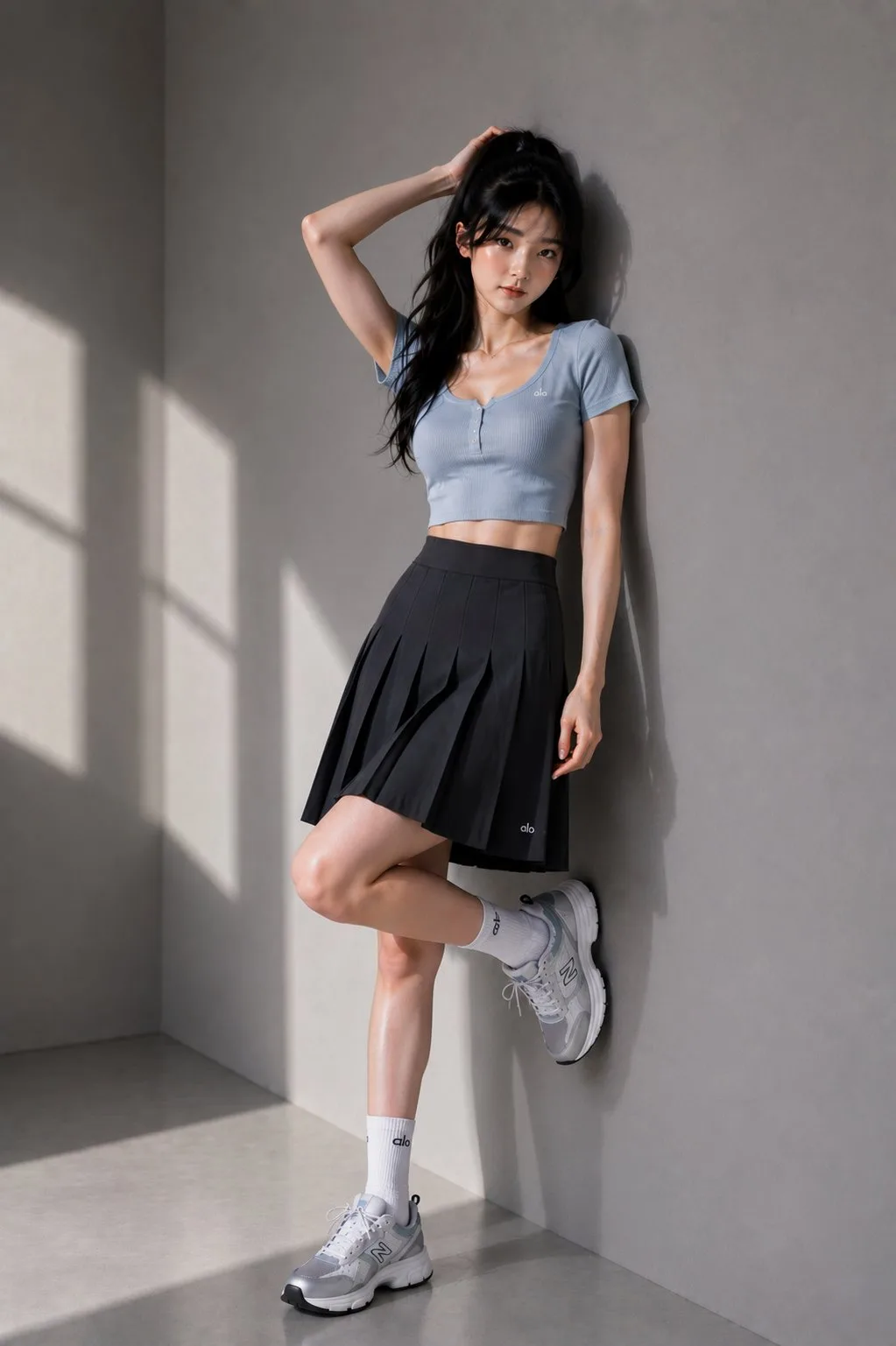 แฟชั่นสตรีเอเชียแนว athleisure หรูหราสุดมินิมอล 1