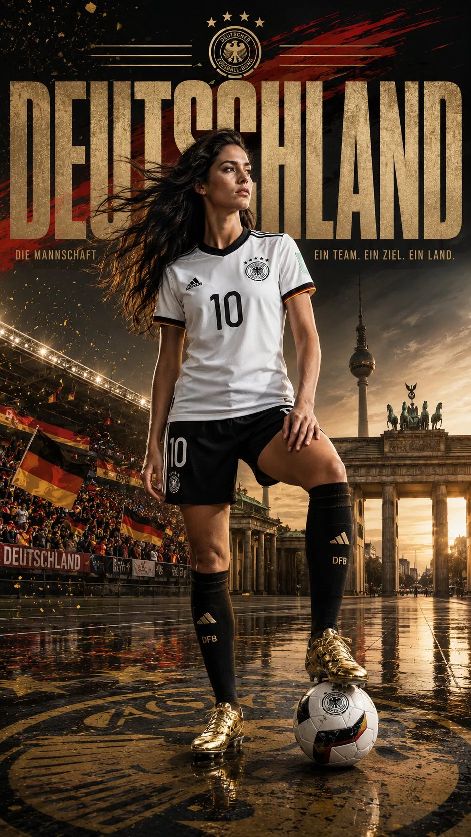 โปสเตอร์บอลโลกหญิงเยอรมนี: สมจริงขั้นสุด 1