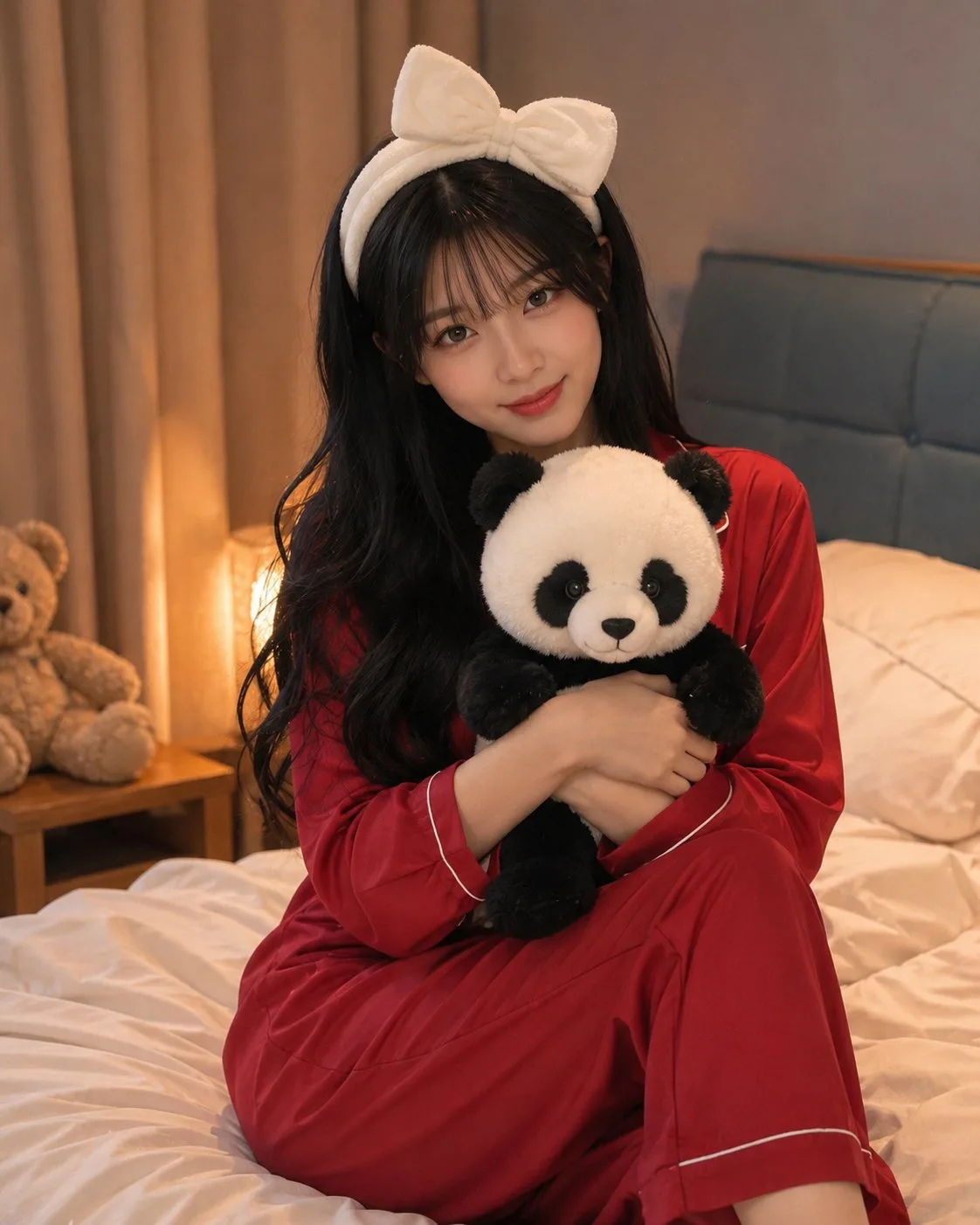 สาวผมหางม้าในชุดนักเรียน ภาพถ่ายเสมือนจริง 2