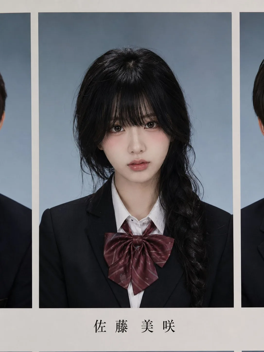 ภาพพอร์ตเทรตสาวมัธยมปลายญี่ปุ่น สไตล์สมจริงสุดๆ สำหรับสมุดรุ่น 1