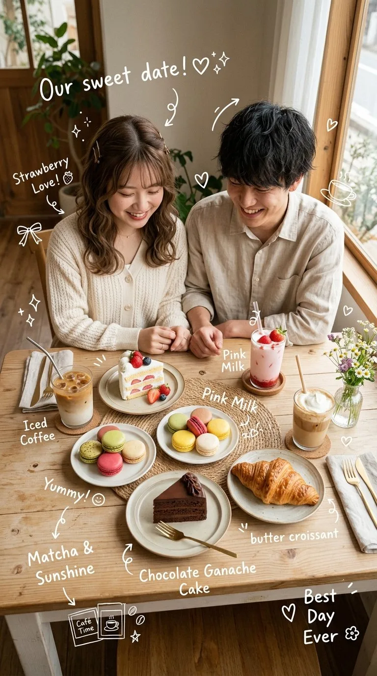 คู่รักในคาเฟ่สไตล์ญี่ปุ่น-เกาหลีสุดชิค 2