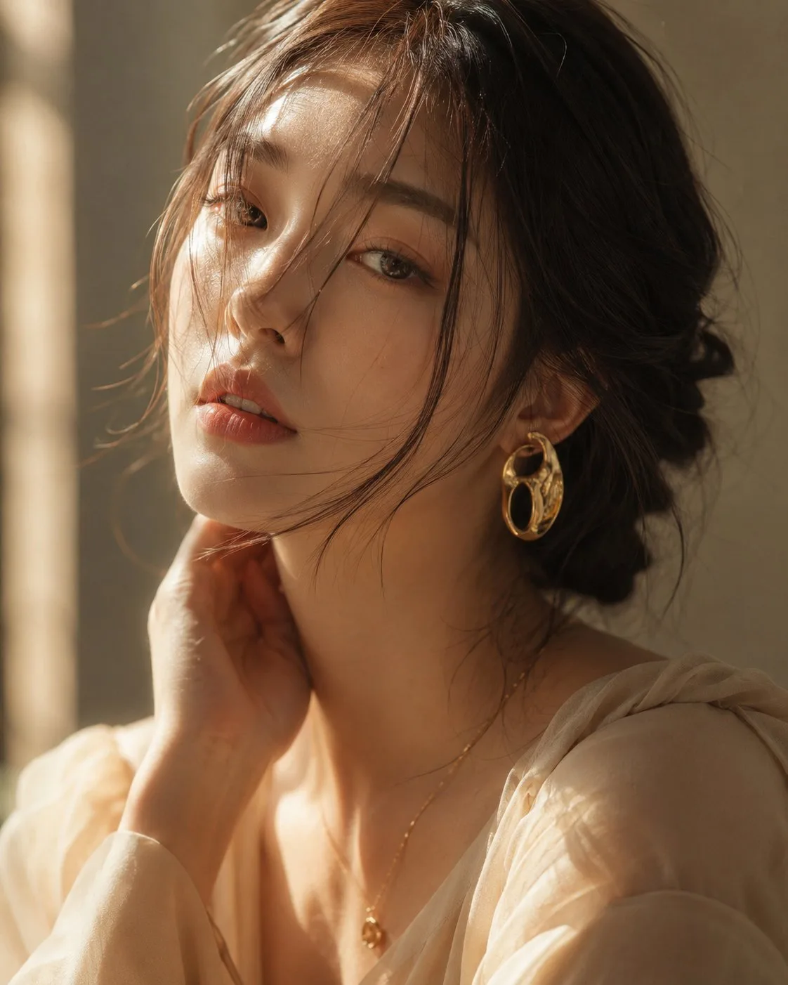 ภาพพอร์เทรตหญิงสาวเกาหลี สไตล์แฟชั่นหรูหรา 2