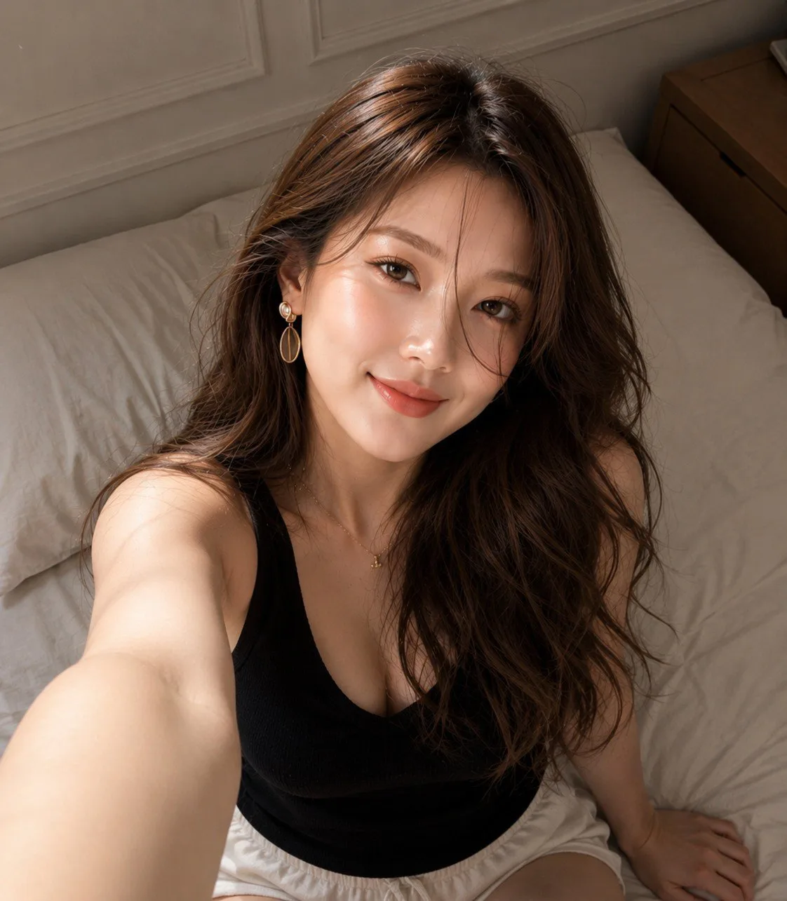 เซลฟี่สาวสวย: ชีวิตหรูหราข้างเตียงสไตล์มินิมอล 1