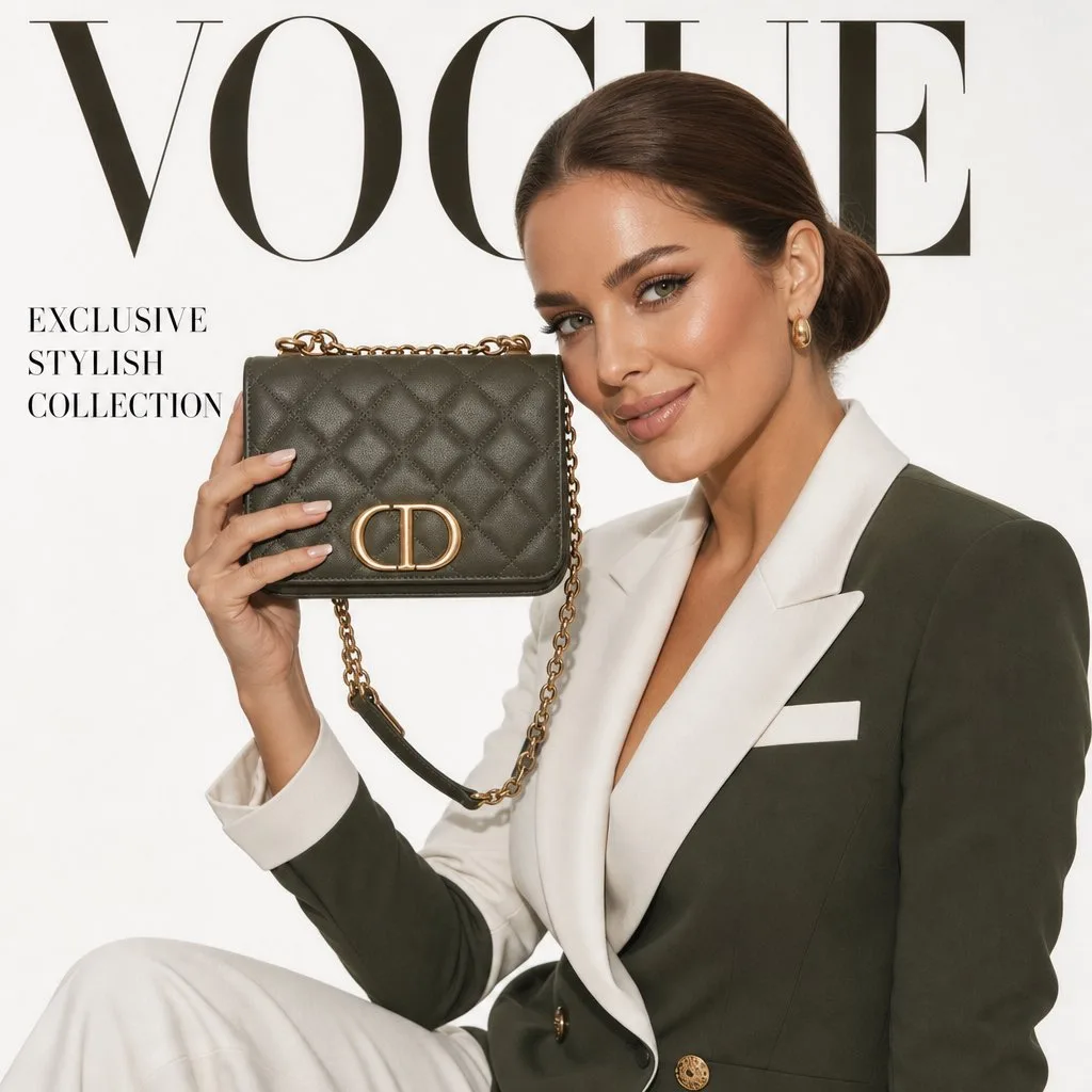 ปกนิตยสารแฟชั่นหรูหรา: กระเป๋า Gucci กับนางแบบญี่ปุ่น 2