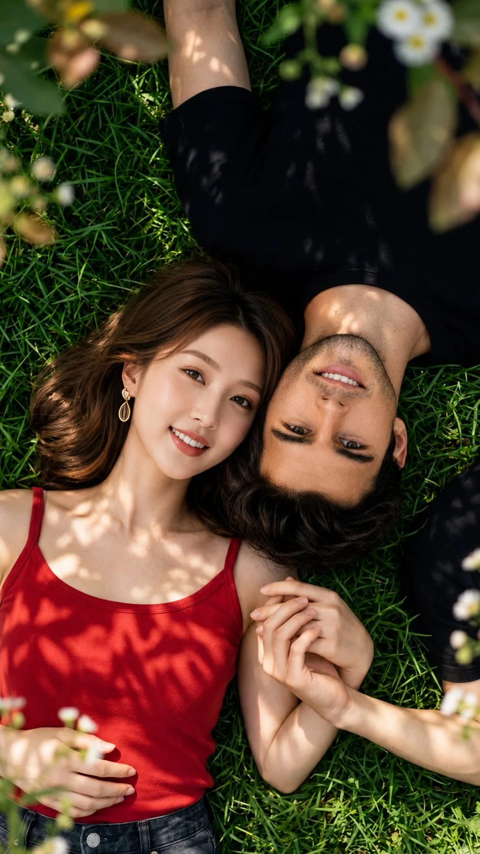 คู่รักบนพื้นหญ้า: มุมสูงสุดโรแมนติก 1