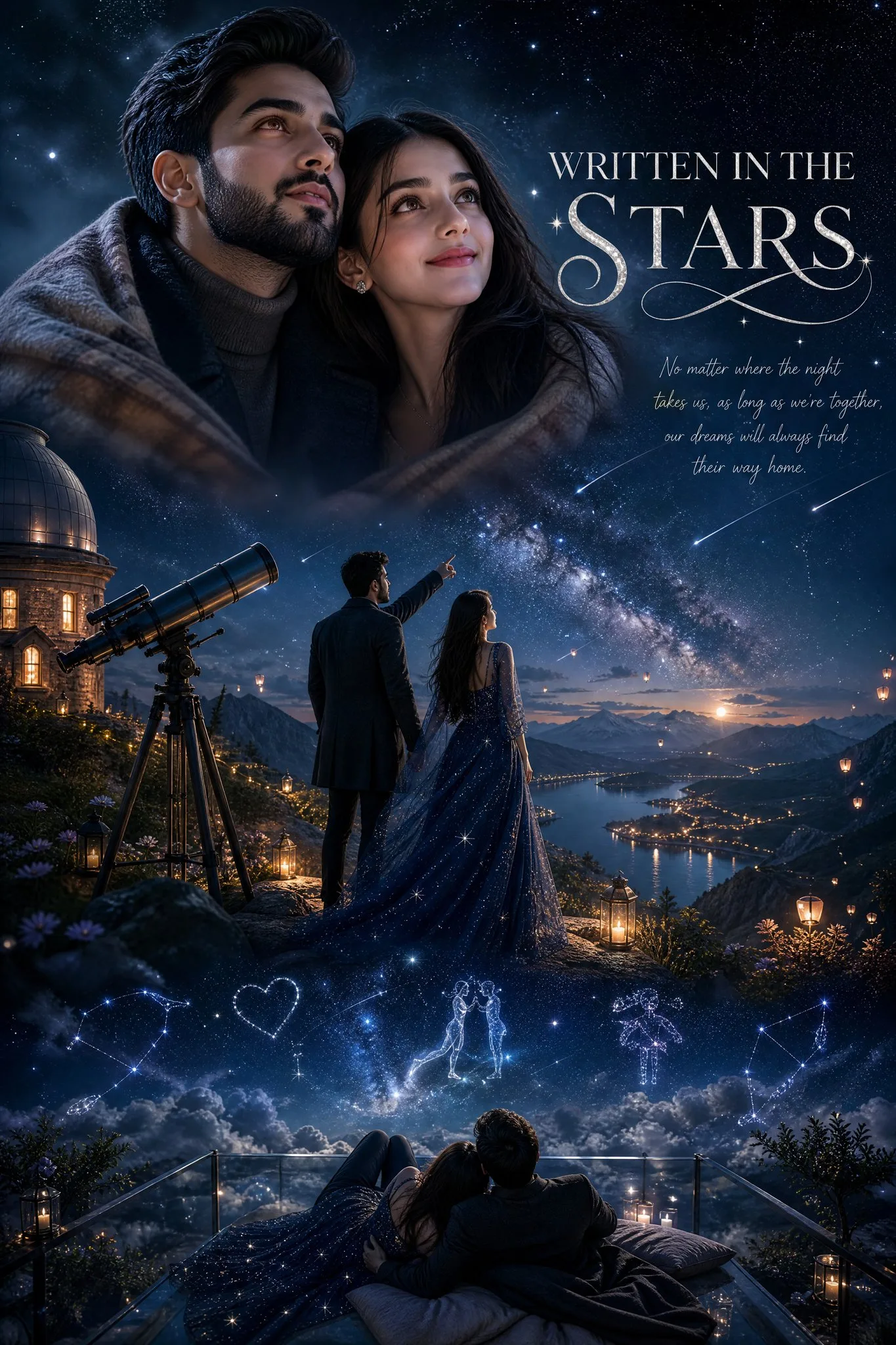 โปสเตอร์คู่รักโรแมนติกสมจริงขั้นสุด: นักดูดาว 1