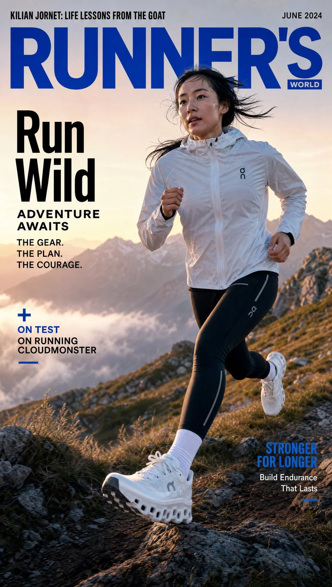 ปกนิตยสารวิ่งเทรล: สาวเกาหลีกับรองเท้า On Running 1