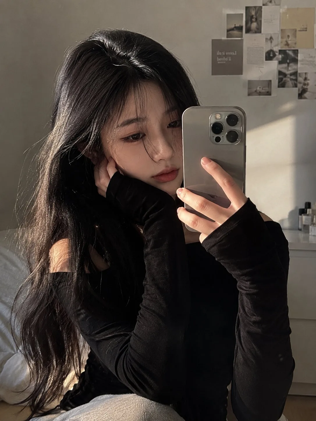 เซลฟี่สาวเกาหลีแบบสมจริงด้วยมือถือ 1