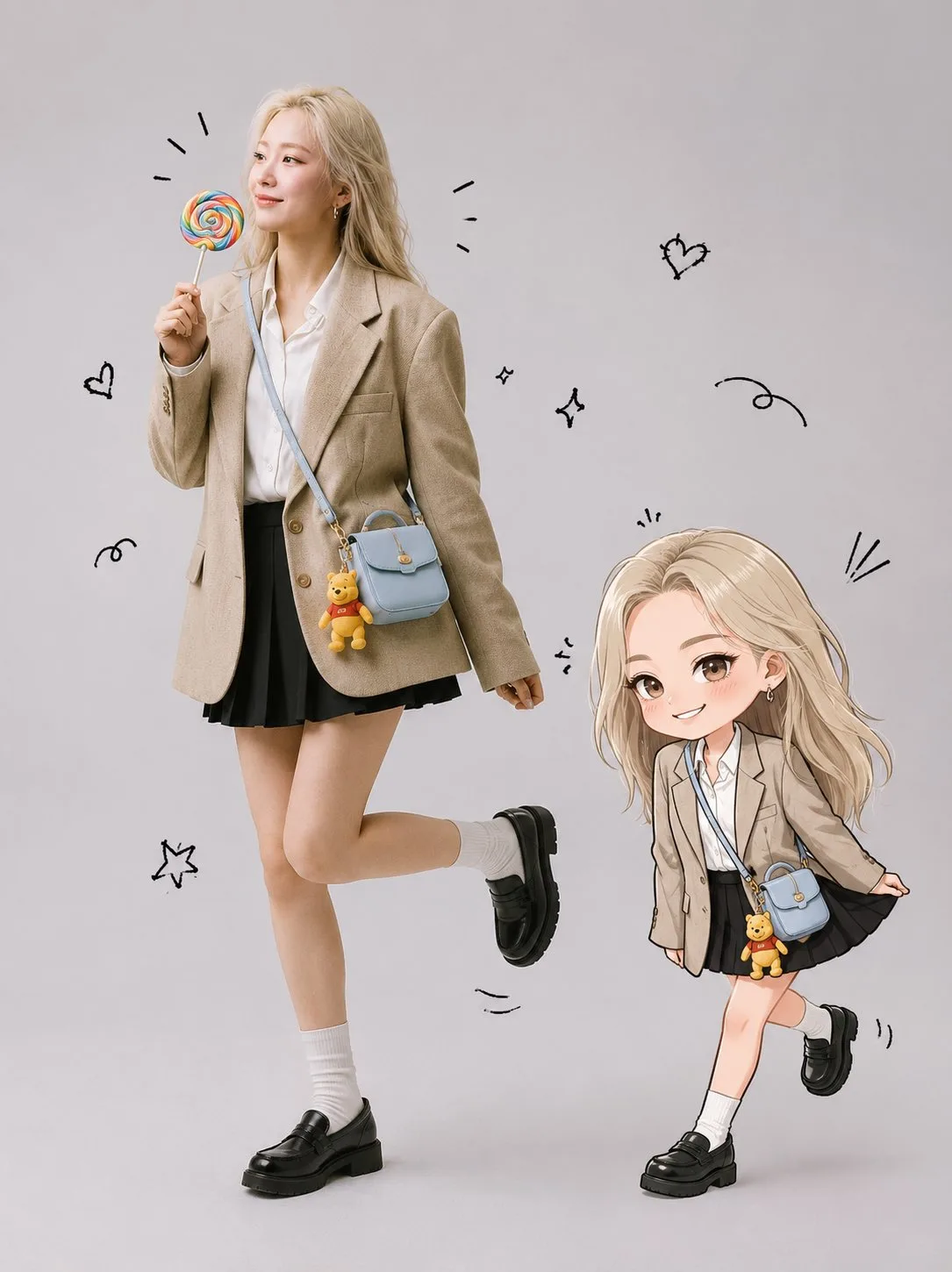 ภาพบุคคลเสมือนจริง & ดรออิ้งคาแรคเตอร์ Q-เวอร์ชั่น 1