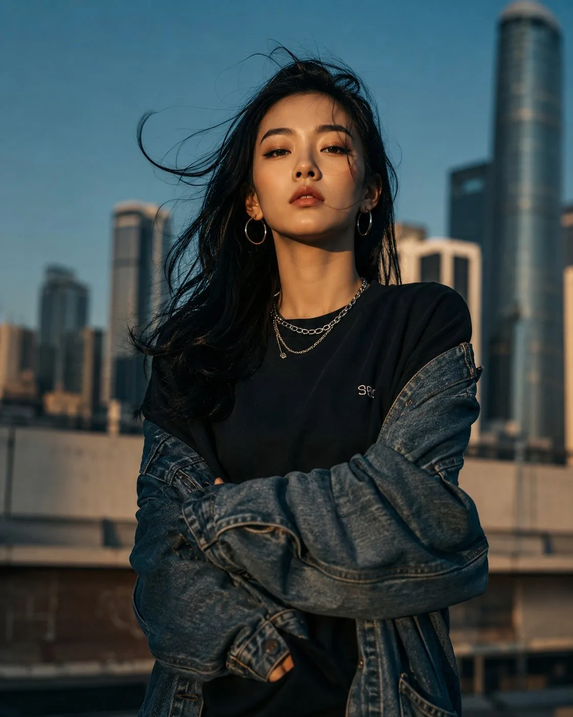 สาวเอเชียสุดมั่นในเมืองใหญ่ สไตล์แฟชั่นสุดชิค 1