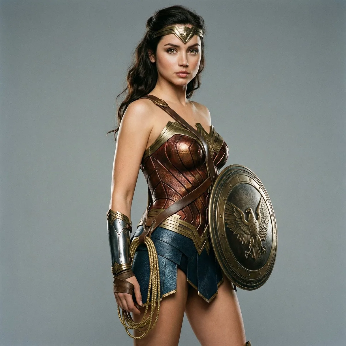 ภาพเหมือนจริง Wonder Woman ในสตูดิโอ 1