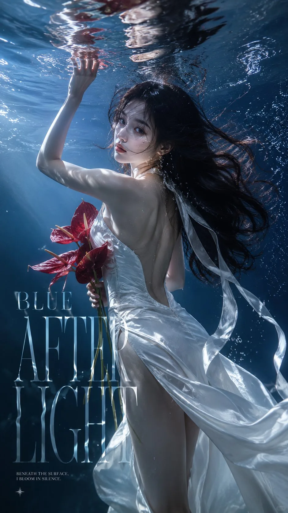 โปสเตอร์แฟชั่นใต้น้ำ: หรูหราและลึกลับ 1