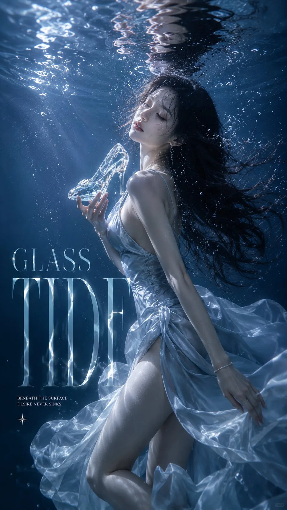 โปสเตอร์แฟชั่นใต้น้ำ: หรูหราและลึกลับ 2