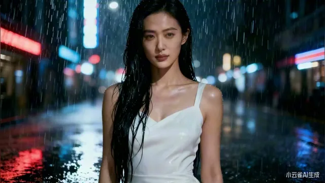สาวเมืองกลายร่างเป็นเทพสงครามสีทองแดงกลางสายฝน